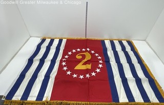 Prestige Flag US Power Squadron Maritime Ensign District 2 13 Stars Gold Fringe