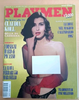 PLAYMEN DEZEMBER 1996 CLAUDIA KOLL MONIKA REBEL ARIANNA SIMONI PLAYGIRL 