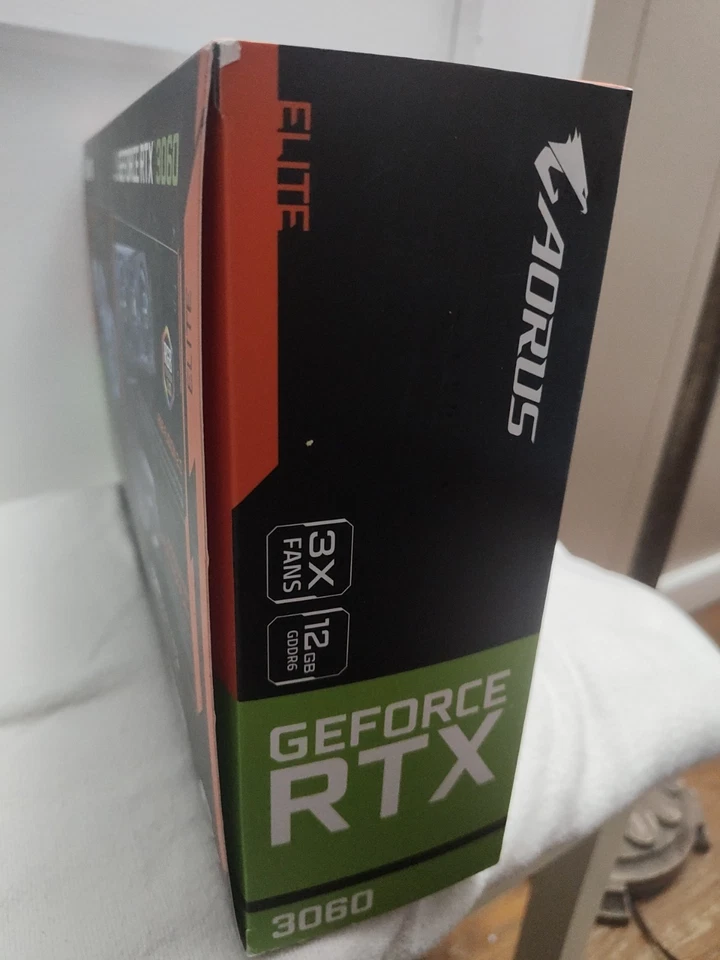 GIGABYTE AORUS GeForce RTX 3060 ELITE 12GB GDDR6 Graphics Card - Image 2 of 4