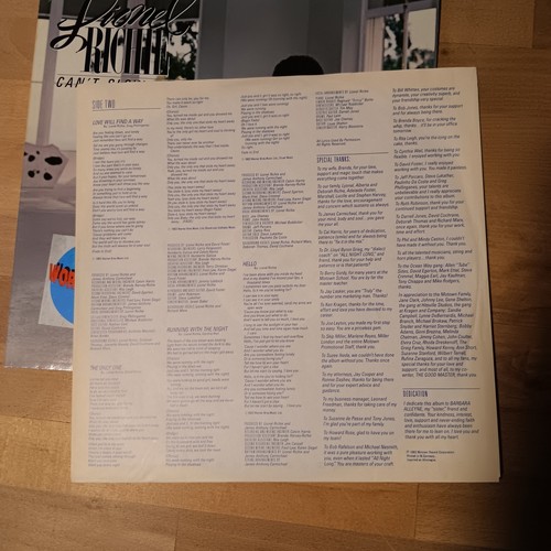 LIONEL RICHIE VINYL LP ℗83 Reissue "Can't Slow Down" Funk Soul Pop 70s 80s 80er - Bild 6 von 18