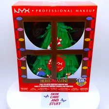 NEW *DEFECT* NYX PROFESSIONAL 12 PIECE MAKEUP VAULT Home Alone Christmas Kit Set