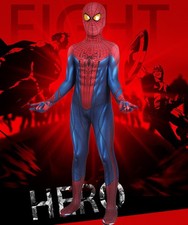 The Amazing Spider-Man Spiderman Peter Parker Cosplay Costume Kids Jumpsuit Mask