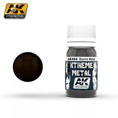 AK Interactive AK484 - Xtreme Metal Burnt Metal 30ml - Neu