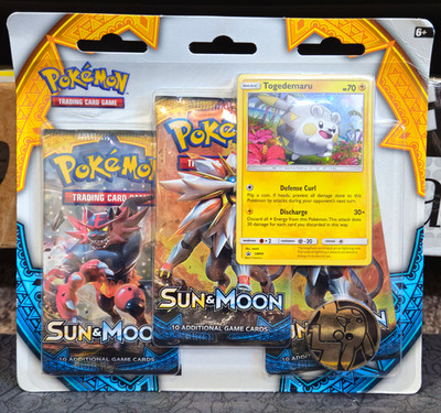 Sun & Moon 3 Pack Blister (Togedemaru) (FACTORY SEALED)