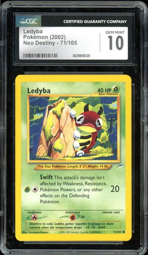 Ledyba (Unlimited) graded CGC 10 for sale on eBay