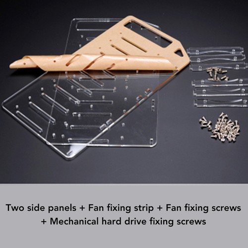 DIY Hard Drive Bracket Multi Layer Accurate Mounting Hole DIY Acrylic Hard Di FY - Afbeelding 11 van 36