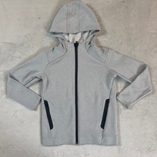 Old Navy Active Dynamic Fleece Full Zip Hoodie Jacket Boys M 8 Gray Athletic