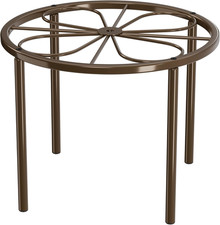 Brown Plant Stand Plant Riser - 10.24'' Metal Flower Stand for Garden Home, Anti