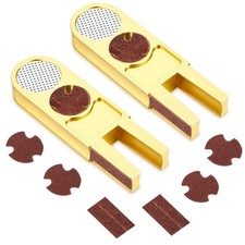 2 Pcs Billiards Pool Cue Tip Shaper Tool Cue Tip Scuffer Burnisher Metal Cue Tip