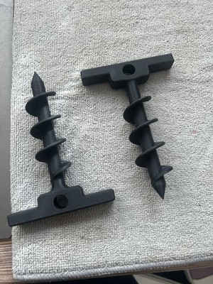 4 x Zeltheringe 13 cm  Gewindehaken, Hartplastik, robust Camping Outdoor Zubehör