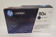 Genuine HP 80A CF280A Black Toner Cartridge LaserJet Pro 400 M401a Open Box New 