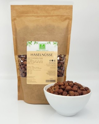 Haselnüsse groß und knackig 1kg Haselnusskerne ganz ohne Schale - vegan Keto 