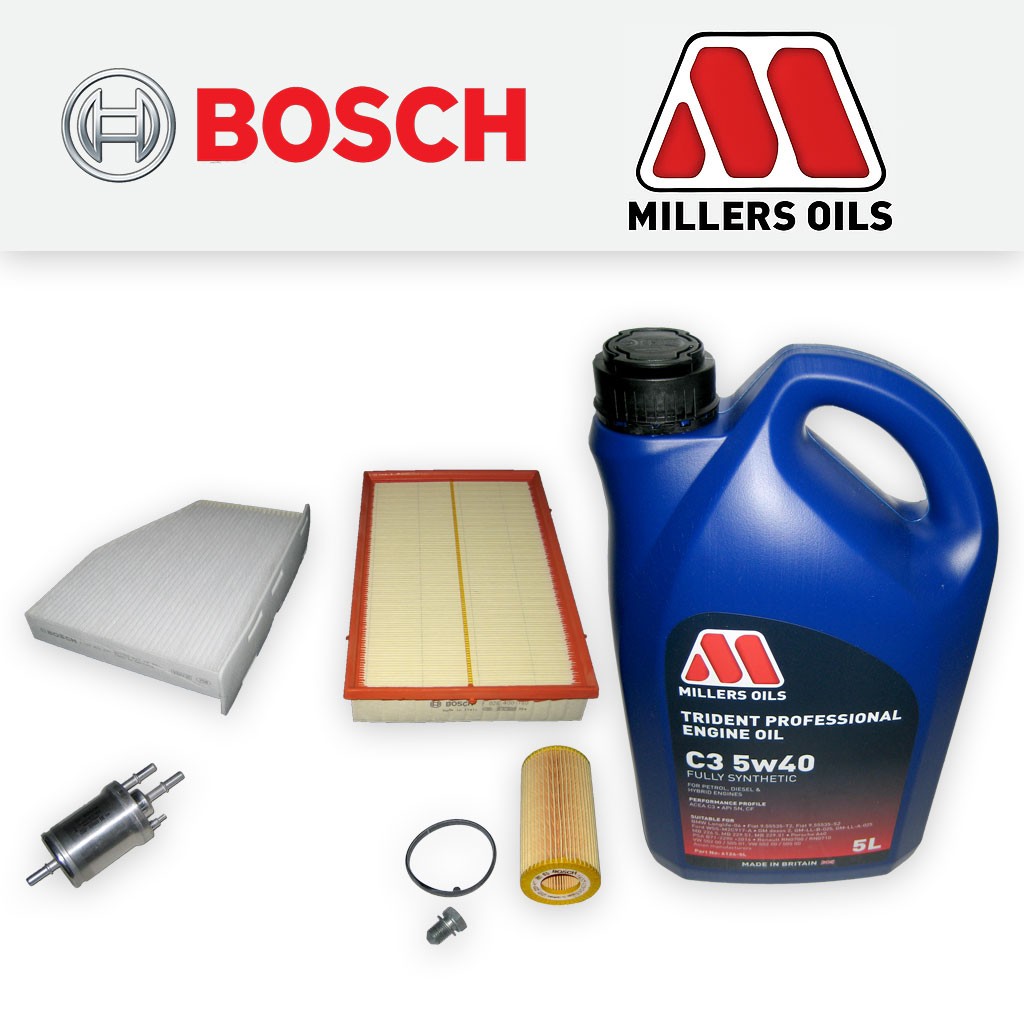 SERVICE KIT for AUDI TT (8J) TTS QUATTRO OIL AIR FUEL CABIN FILTERS +OIL (08-14)