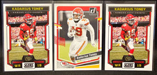 Kadarius Toney Kansas City Chiefs lot of 3 2023 Football Cards