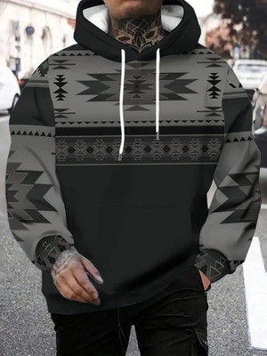Men's Colorful Sweatshirts Hoodie long sleeve oversized BIG size 4XL