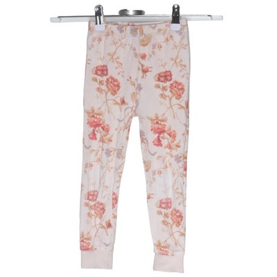 Next, Leggings, Größe: 104, Beige/Mehrfarbig, Baumwolle, Blumen, Mädchen #vb5