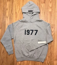 Essentials Fear of God  1977 Dark Oatmeal Hoodie Size XS