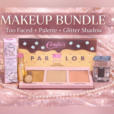 Too Faced Mean Girls Lippy + Candie s S mores Palette + LP Shadow Bundle NEW