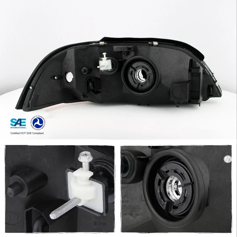 Faros transparentes cromados de repuesto para Ford Windstar 99-03 L + R Foto 2 de 4