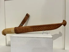 Vintage 60s J. Marttiini Rapala SS Fish Fillet Knife w/Leather Sheath Finland