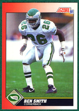 Ben Smith - 1991 Score #208 - Philadelphia Eagles Football Card