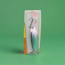 Vintage 1977 Luhr Jensen Krocodile 1/2 oz Chrome Silver Prism-Lite New Trimmed