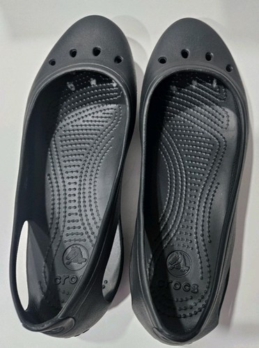 Crocs Women's Kadee Flat's Black Slip-on Ballet Shoes Size 11 - Picture 13 of 13