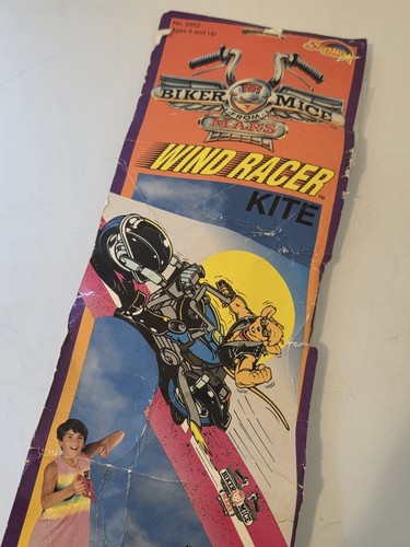 Biker Mice From Mars 1994 Vintage Wind Racer Tunnel Kite Deadstock Un-Opened - Picture 3 of 12