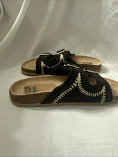 Dirty Laundry Tambour Womens Slides Size 7.5 Wedge Sandals Slip Ons Multi Color