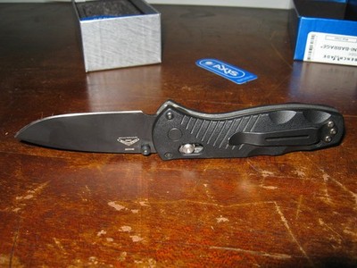 Benchmade 585BK Mini-Barrage 2.91'' Folding Knife w/ AXIS Assist Open USED IN BOX