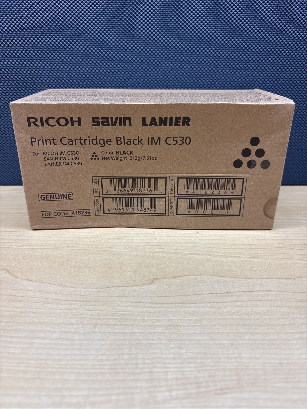 GENUINE RICOH SAVIN LANIER IM C530 Toner Black  418236