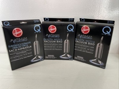3 Hoover Platinum HEPA  AH10000 HEPA Vacuum Bag 2 Bags Each- BRAND NEW 6 Total