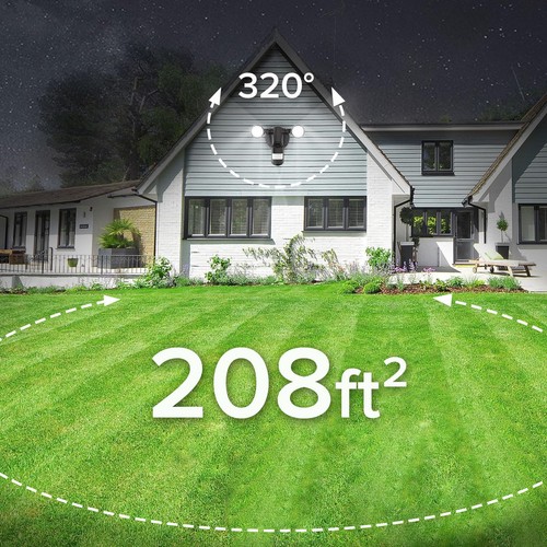 25W 3000LM Motion Sensor Outdoor Security Lights, 5000K Daylight, Dusk to Daw... - Picture 2 of 8
