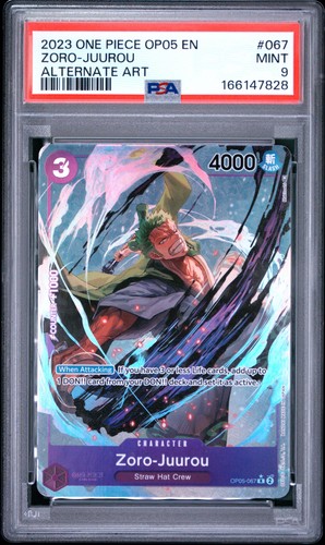 Zoro-Juurou (Alternate Art) graded PSA 9 for sale on eBay