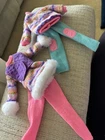 Vtg. Winter Holiday Barbie 1995 Mattel From "Sledding Fun" Pink Snow Clothes