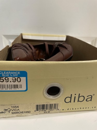 Diba Vintage NIB Women’s Vica Brown Leather Mary Jane size 9.5 Kitten Heel - Picture 10 of 10