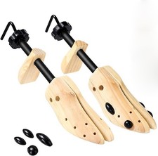 Adjustable 2-Way Wooden Shoe Stretcher Expander Unisex Men Women Boot Size 9-13