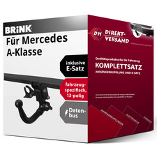 Für A-Klasse Typ W177 (Brink) Anhängerkupplung abnehmbar + E-Satz 13pol neu