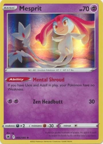 Pokemon - Mesprit - 066/189 -  Holo Rare - Astral Radiance - NM/M