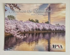 PVA Paralyzed Veterans Of America AMERICA THE BEAUTIFUL Wall Calendar NEW 2026