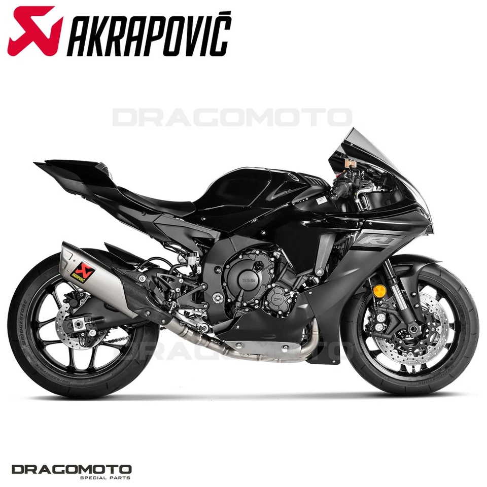 Escape completo YAMAHA YZF-R1M 1000 ABS 2015-2024 AKRAPOVIC Racing RC S-Y10E6-APLT Foto 2 de 4