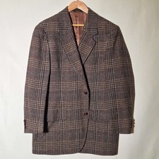 Pendleton Plaid Wool Blazer Sport Coat Men's Size 42 Brown Multi Classic Used