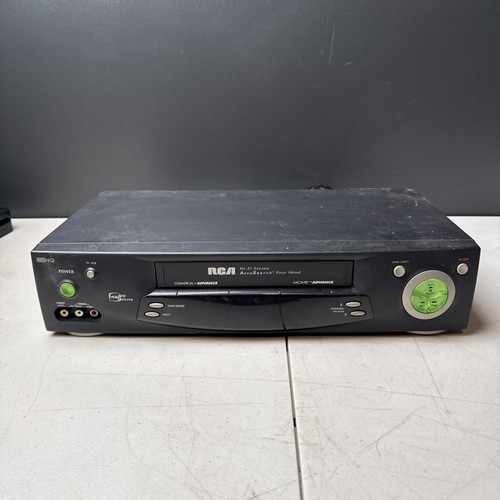 RCA VR702HF 4 Head HiFi Stereo Video Cassette Recorder | POWERS ON UNTESTED