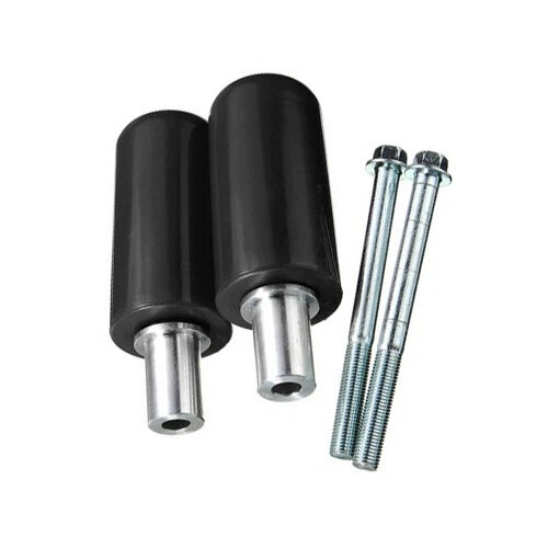 Protectores contra choques deslizantes de cuadro de motocicleta negros para Kawasaki Ninja ZX6R ZX 6R Foto 3 de 4