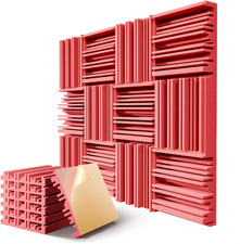 12 Pack Acoustic Foam Panels for Walls, 12" x 12" x 2" Soundproof Wall Panels, S