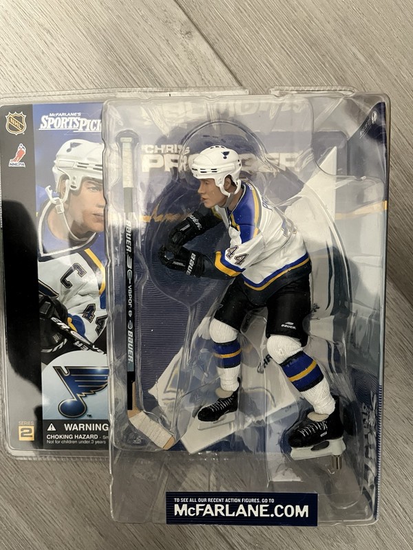Chris Pronger Mcfarlane series 2 with 2 graded cards including Whalers rookie