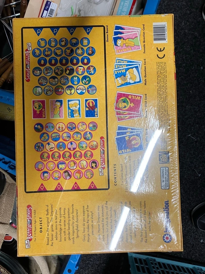 The Simpsons Battle of the Sexes Board Game by Imagination - #3227 - Image 2 of 2