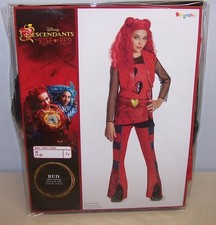 Disney Descendants Rise of Red Red Child Costume Jumpsuit Dressup M 7-8 NEW