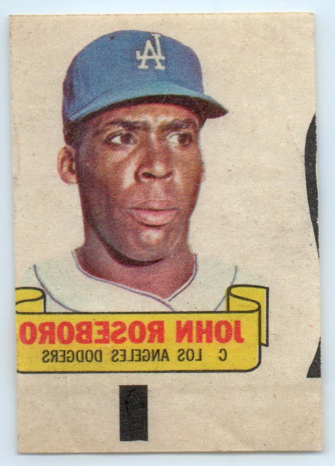 1966 Topps #NNO John Roseboro Rub-Offs Los Angeles Dodgers