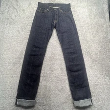 Japan Blue Selvedge Jeans Mens Made in Japan Tapered Blue Jeans 28 X35 NWOT 06